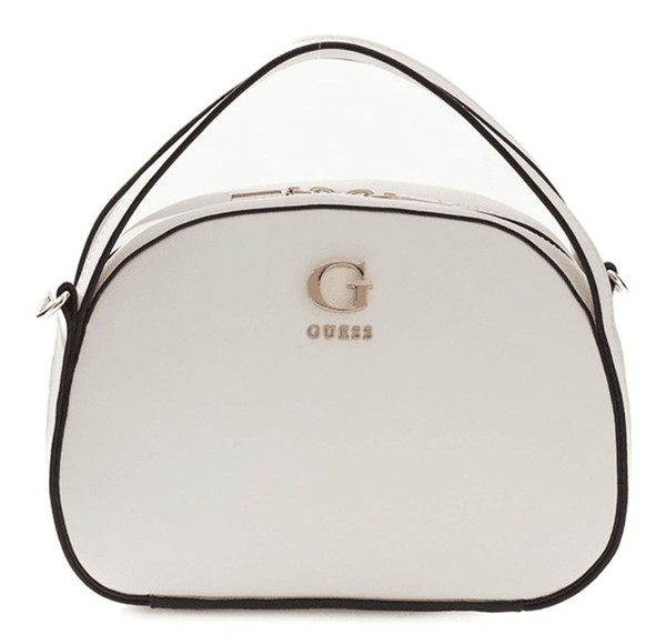Guess Coleen Top Zip Crossbody UmhäNgetasche Handtasche Tasche Cream White Creme-image