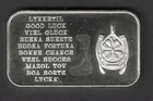 GOOD LUCK IN 10 LANGUAGES  .999 SILVER ART BAR