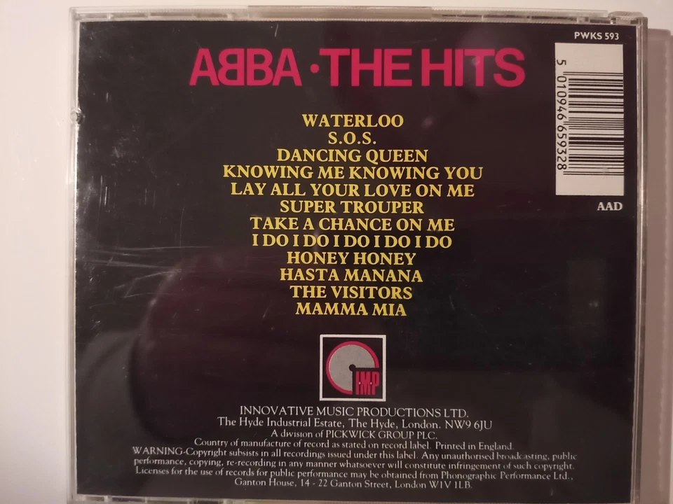 ABBA, THE HITS, Musik Album CD,  gut erhalten. - Bild 2 von 2