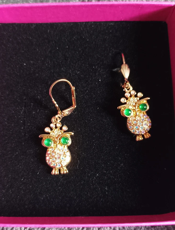 The London Collection Set; Kette und Ohrringe, Vergoldet: Motiv: Eule - Bild 2 von 4