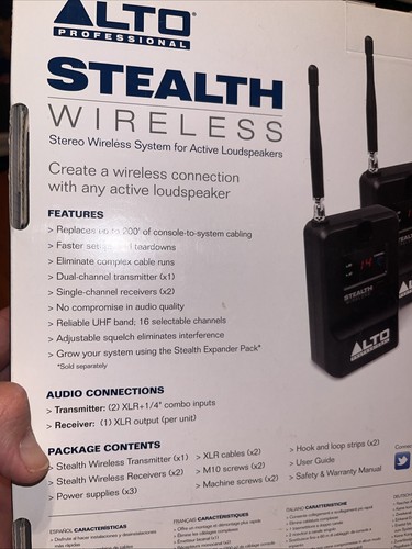 Alto Professional Stealth Sistema Wireless per Altoparlanti Attivi DJ Musica Live - Foto 12 di 14