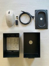 Logitech G Pro X Superlight Wireless Gaming Mouse White Complete Box Accessories