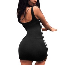 Sexy Women Summer Dress Bandage Bodycon Sleeveless Evening Party Club Short Mini
