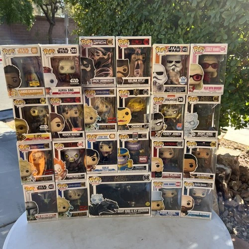 Funko Pop Lot Of 23 See Pictures For Figures Game Of Thrones, Star Wars, Marvel
