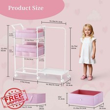 Orekemo Baby Diaper Caddy Organizer 3 Tier Rolling Cart Wheels
