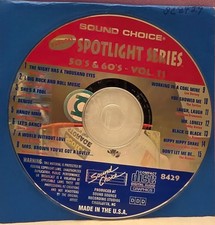 SC8429   50'S 60'S   SOUND CHOICE KARAOKE CDG LOT FL GA