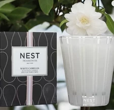 NIB. NEST FRAGRANCES Candle 8.1oz WHITE  CAMELLIA Discontinue RARE ~ FREE SHIP