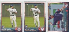 2015 Devon Travis Topps ROOKIE CARD VARIATION Lot #571 - Toronto Blue Jays RC