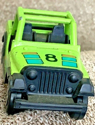Vintage 80’s Tootsietoy Diecast CJ-7 Jeep Lime Green 4” Toy Car World Ship BIN - Picture 6 of 9