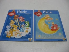 Lot of 2 Vintage Care Bears Frame Tray Puzzles 1983 Craft Master