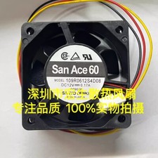 Sanyo 109R0612S4D08 6025 DC12V 0.17A 6CM 3-Pin Silent Cooling Fan
