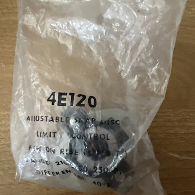 4E120 Adjustable Limit, Auto Reset,210-250 New Old Stock Item