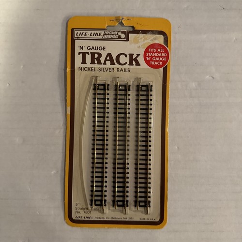 Secciones de pista a escala N realistas 5” 3 por paquete #7801 nuevo en paquete | Zustand: New
