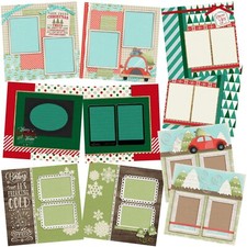 MERRY EVERYTHING - Scrapbook Layout Set