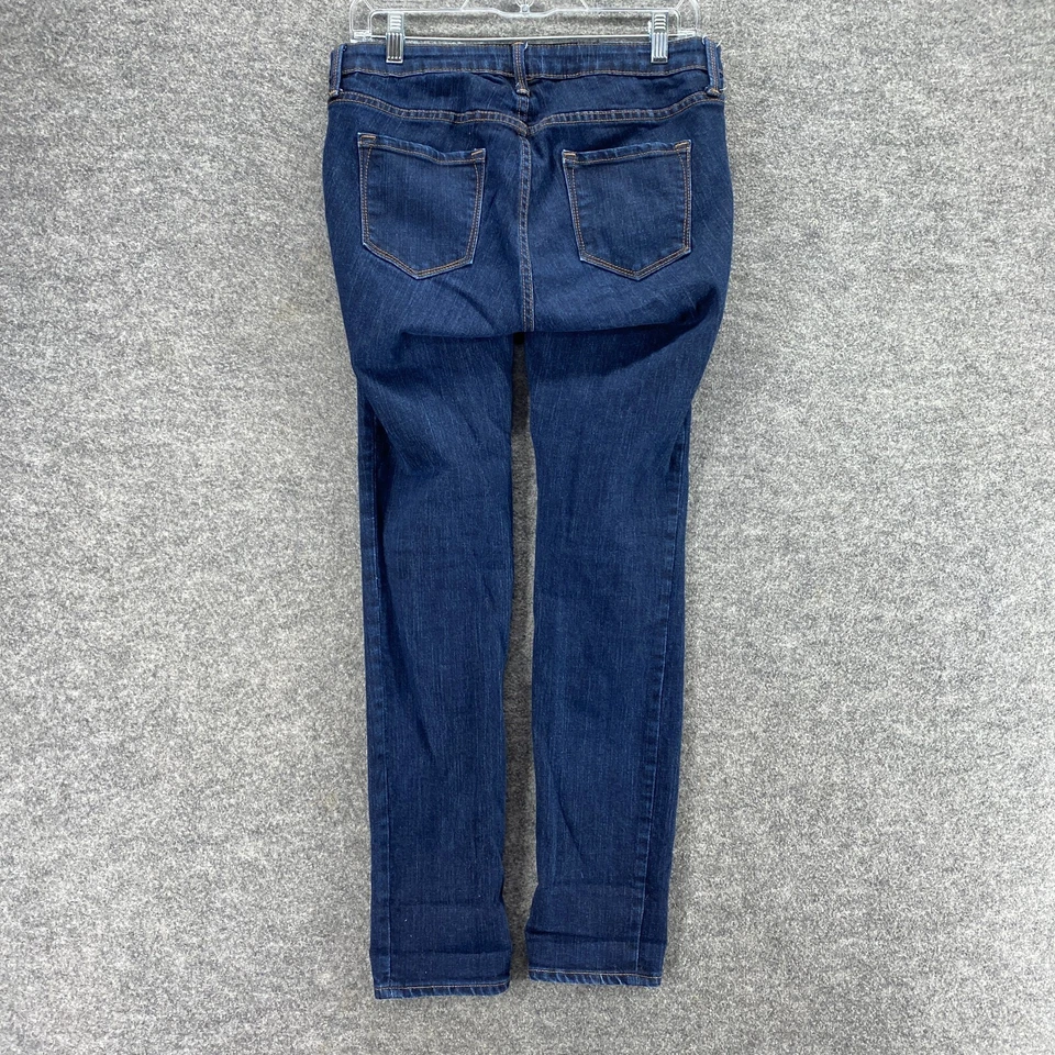 Old Navy Maternity Jeans Women 4 Blue Denim Dark Wash Skinny Low Rise Pockets - Image 2 of 4