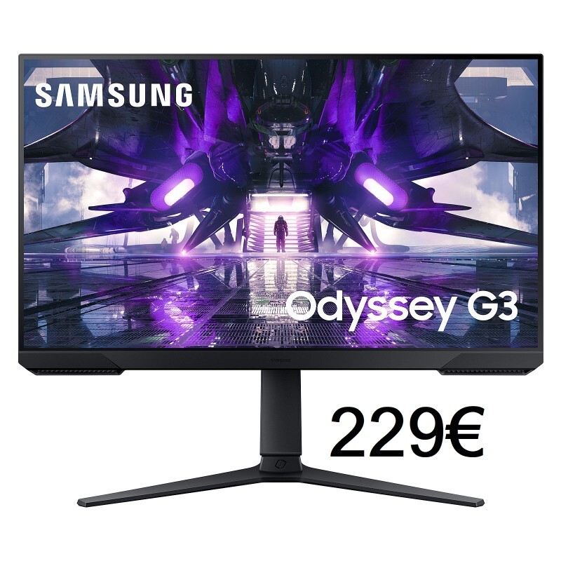 Écran gaming SAMSUNG Odyssey G3 moniteur PC 144Hz FHD pour joueur de jeux vidéo