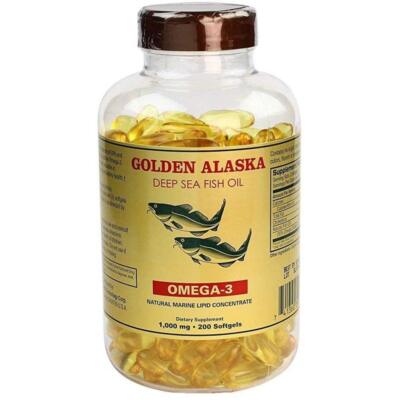 Natural Omega 3 Fish Oil Softgels 200 Count Deep Sea Supplement EPA DHA
