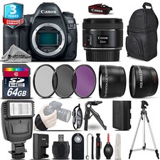Canon EOS 5D Mark IV Camera  50mm STM  2yr Warranty -Ultimate Saving Bundle