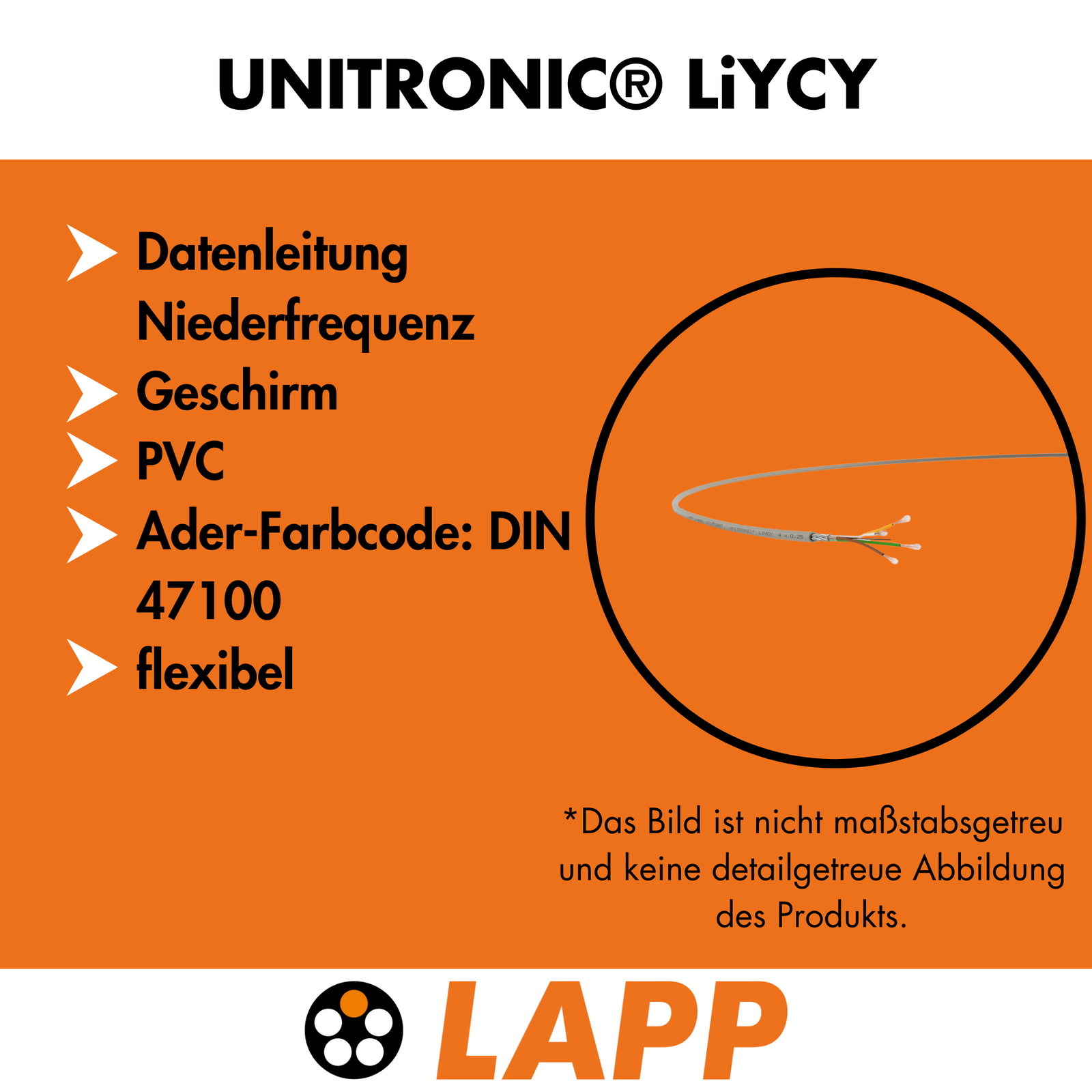 M-Flex YCY 5G1 Afgeschermde Besturingskabel 300/500V - 126653 [10 Mete