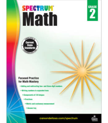 Spectrum Math Workbook, Grade 2 - Paperback By Spectrum - VERY GOOD