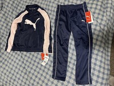 Boys Puma 2 piece Jogging/Sweat Outfit. Zip Up Jacket and Sweat pants size 6