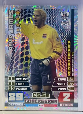 Record Breaker David James Match Attax 2014-2015 West Ham United 14/15 # 441