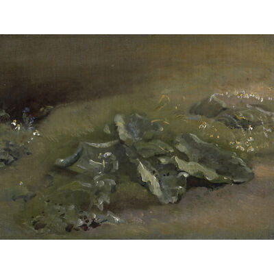 Constable Studie einer Klette um 1810 Gemälde großer Wandkunstdruck 18 x 24 Zoll