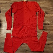Vintage Cabelas Thermax Long Johns USA Made 2 Piece Men SZ Medium Hunt Outdoor
