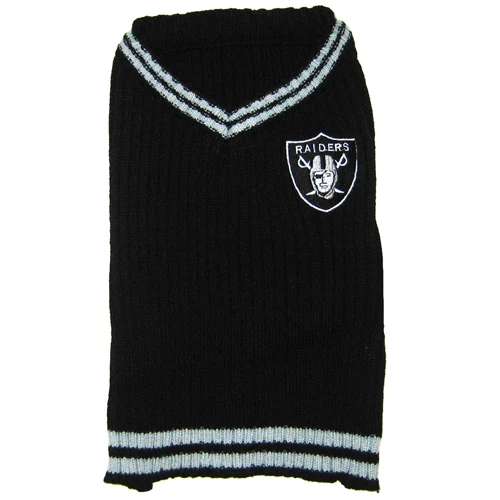 PETS FIRST Oakland Raiders NFL Dog Pet V Shirt Sweater (all sizes)