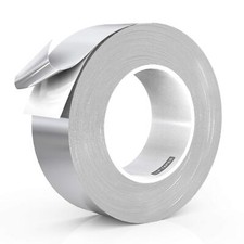 2" x 210' Fiberglass Aluminum Foil Tape Silver Duct Tape for Sealing Dryer Vent