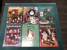 Vtg Lot of 6 Tole Painting Books Christmas Holiday Xmas Santa GREAT PROJECTS