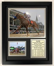 LEGENDS MIKE SMITH JUSTIFY FRAMED 8X10 PHOTO 2018 TRIPLE CROWN WINNER