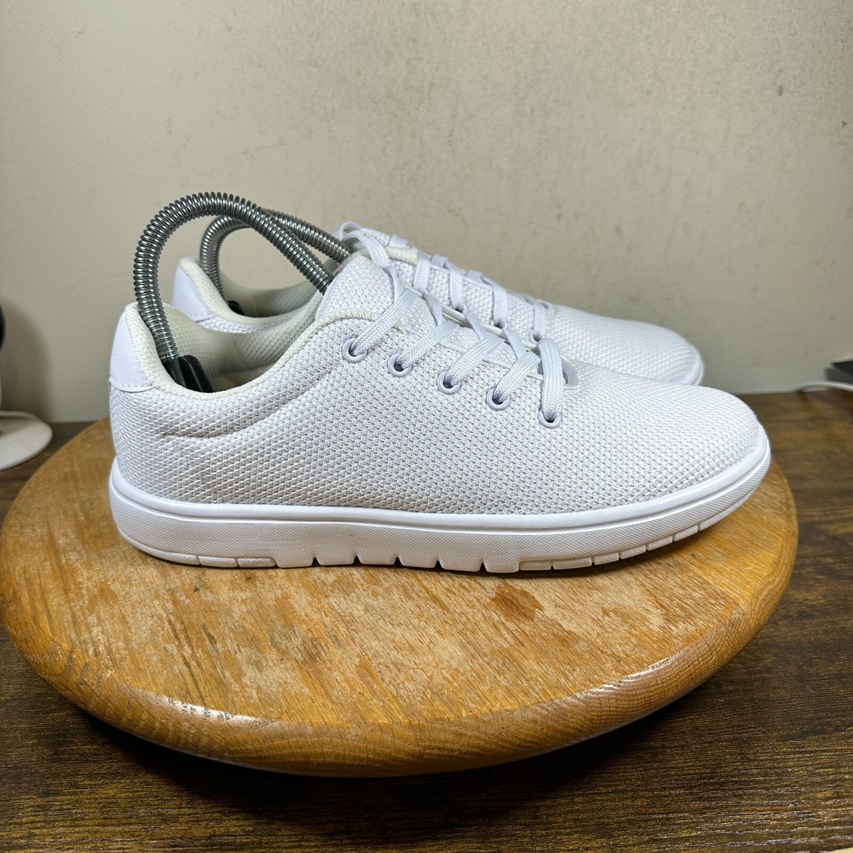 ALDI Crane Sustainable Triple White Athletic Women's Size Shoes Sneakers