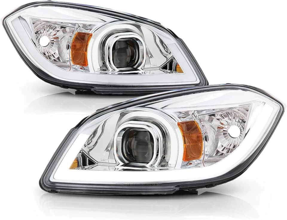 适用于 2005 - 2010 Cobalt 05-06 Pontiac Pursuit LED 灯条投影仪前灯 — 第 2/4 张图片