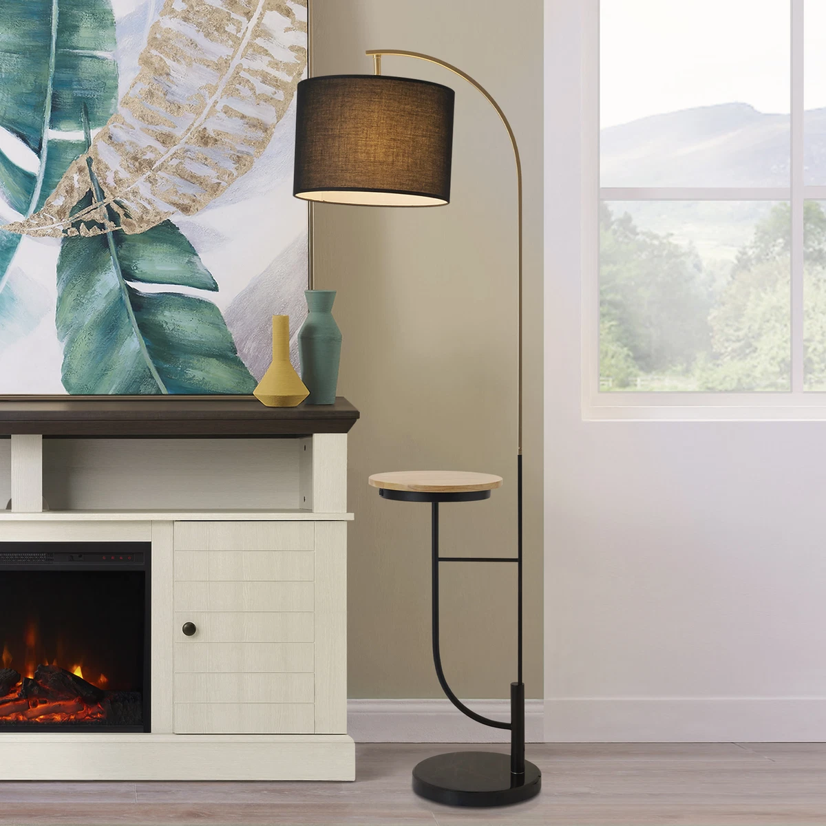 Metal arc floor lamp deals