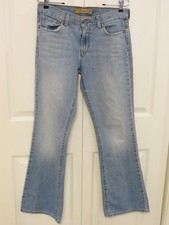 Women's OLD NAVY Flare Low Waist Light Wash Denim Jeans, Size 8 Regular