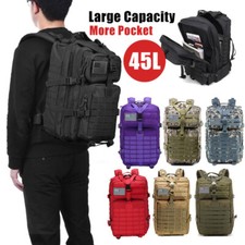 Tactical Backpack 45L Large Rucksack 3 Day Ou...