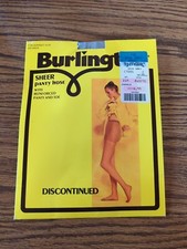 New Vintage Burlington Sheer Pantyhose Reinforced Panty  Toe Dove Grey Small