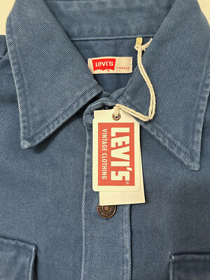 Levi's Vintage Clothing Shirt Jacket Dark Blue 70's Style Levis