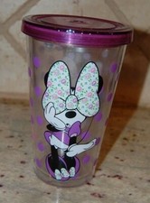 Disney Store Minnie Mouse Acrylic Travel Tumbler Cup... No Straw