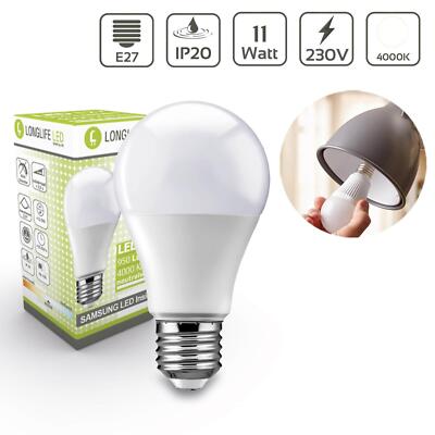 LED Lampe E27 11W A60 matt 4000K Glühbirne Glühlampe Leuchtmittel E27-Fassung