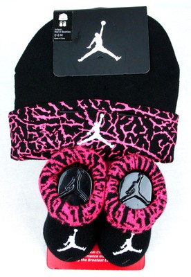 jordan infant hat and booties