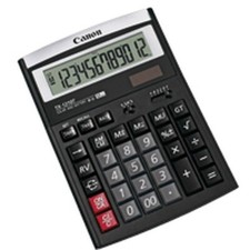 Image of Canon TX-1210T calculator Desktop Display Black Large 12 Digit Dual Powered