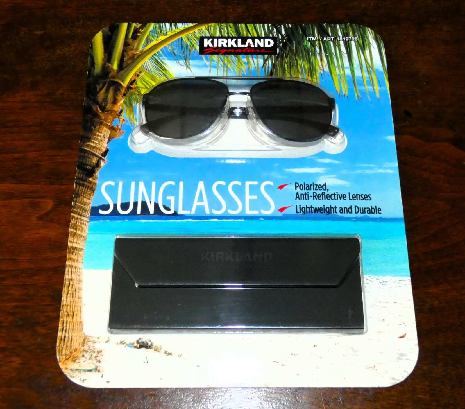 Kirkland Signature KS18 M52 Polarized Metal Sunglasses with Case