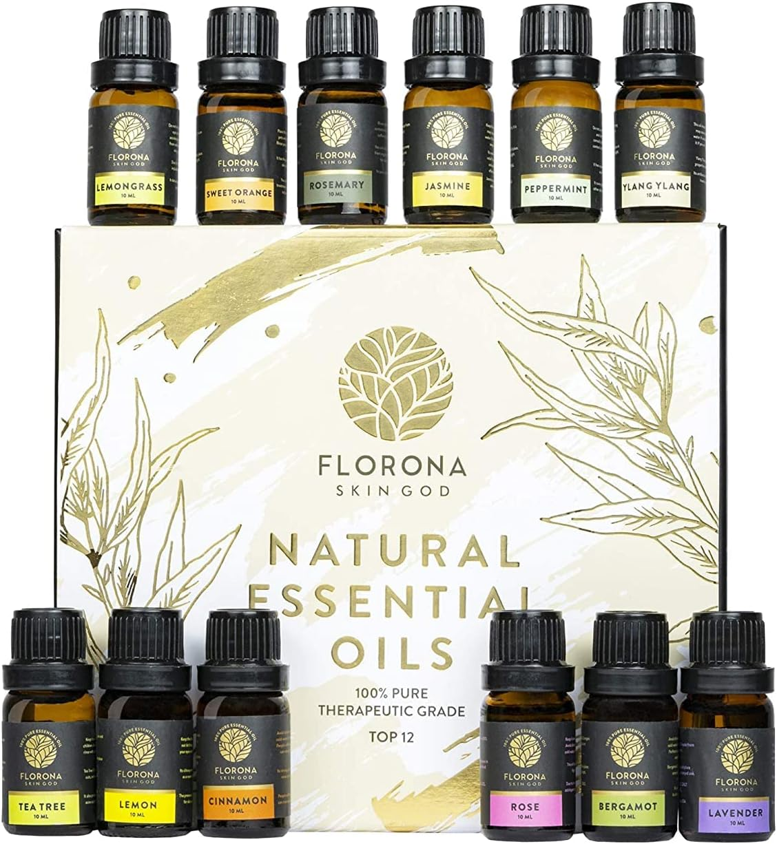 Essential Oil Gift Set of 12-4 Fl Oz (10 Ml X 12) for Diffuser Soap & Candle Mak