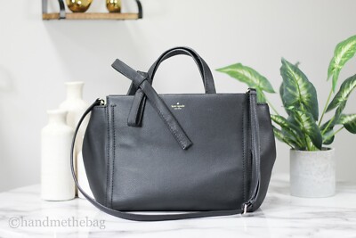 Kate Spade (Wkru5161) Cordelia Lowell Lane Black Leather Satchel