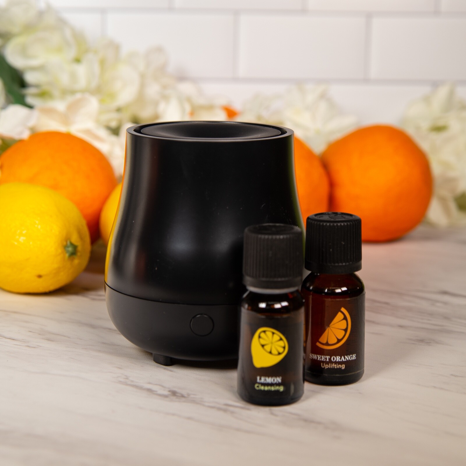 *ScentSationals Aromatherapy-100% Pure Essential Oil 3-Piece Diffuser Gift Set*