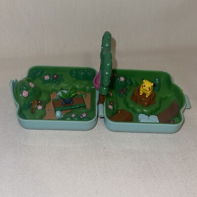 Pokemon Tomy Polly Pocket Playset Blue Viridian Forest 1997 W