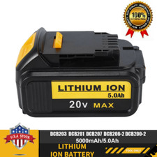 For Dewalt 20V Battery DCB205 5.0 AH Lithium Battery 20Volt DCB204 DCB206 DCB200