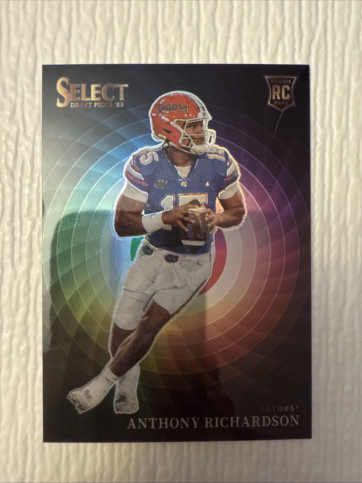 ANTHONY RICHARDSON 2023 PANINI SELECT DRAFT PICKS COLOR WHEEL INSERT RC #CW-AR